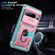 Google Pixel 8 Pro Sliding Camshield TPU + PC Phone Case with Holder - Pink+Green