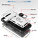 Google Pixel 8 Pro Sliding Camshield TPU + PC Phone Case with Holder - White+Black