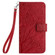 Google Pixel 8 Pro Tree Birds Embossed Pattern Leather Phone Case - Red