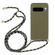 Google Pixel 8 Pro Wheat Straw Material + TPU Protective Case with Lanyard - Army Green