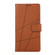 Google Pixel 8 PU Genuine Leather Texture Embossed Line Phone Case - Brown