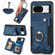 Google Pixel 8 Retro Skin-feel Ring Multi-card RFID Wallet Phone Case with Lanyard - Blue