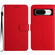 Google Pixel 8 Rhombic Grid Texture Leather Phone Case - Red