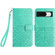 Google Pixel 8 Rhombic Texture Leather Phone Case with Lanyard - Green
