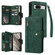 Google Pixel 8 Rivet Buckle 9 Cards Three Fold Leather Phone Case - Green