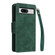 Google Pixel 8 Rivet Buckle 9 Cards Three Fold Leather Phone Case - Green