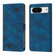 Google Pixel 8 Skin-feel Embossed Leather Phone Case - Blue