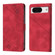 Google Pixel 8 Skin-feel Embossed Leather Phone Case - Red