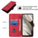 Google Pixel 8 Skin-feel Embossed Leather Phone Case - Red