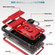 Google Pixel 8 Sliding Camshield TPU + PC Phone Case with Holder - Red+Black