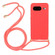 Google Pixel 8 Wheat Straw Material + TPU Protective Case with Lanyard - Red