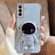 Samsumg Galaxy A14 4G/5G Electroplating Astronaut Holder Phone Case - Blue