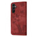 Samsung Galaxy A14 4G / 5G Butterfly Cat Embossing Flip Leather Phone Case - Red