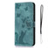 Samsung Galaxy A14 4G / 5G Butterfly Cat Embossing Flip Leather Phone Case - Wathet