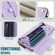 Samsung Galaxy A14 4G/5G Crossbody Rhombic Horizontal Wallet Leather Phone Case - Purple
