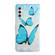 Samsung Galaxy A14 5G Oil Embossed 3D Drawing Leather Phone Case - 3 Butterflies