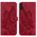 Samsung Galaxy A14 5G Retro Skin Feel Butterflies Embossing Horizontal Flip Leather Phone Case - Red