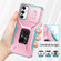 Samsung Galaxy A14 5G Sliding Camshield Holder Phone Case - Pink + Grey Green