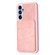 Samsung Galaxy A54 5G BF28 Frosted Card Bag Phone Case with Holder - Pink