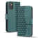 Samsung Galaxy A54 5G Business Diamond Buckle Leather Phone Case with Lanyard - Green