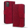 Samsung Galaxy A54 5G Business Diamond Buckle Leather Phone Case with Lanyard - Wine Red