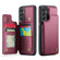 Samsung Galaxy A54 5G CaseMe C22 Card Slots Holder RFID Anti-theft Phone Case - Wine Red