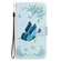 Samsung Galaxy A54 5G Crystal Texture Colored Drawing Leather Phone Case - Blue Pansies