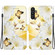 Samsung Galaxy A54 5G Crystal Texture Colored Drawing Leather Phone Case - Gold Butterfly Epiphyllum
