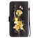 Samsung Galaxy A54 5G Crystal Texture Colored Drawing Leather Phone Case - Gold Butterfly Rose