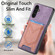 Samsung Galaxy A54 5G Denim Texture Leather Skin Phone Case with Card Slot - Purple