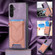 Samsung Galaxy A54 5G Denim Texture Leather Skin Phone Case with Card Slot - Purple