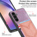 Samsung Galaxy A54 5G Denim Texture Leather Skin Phone Case with Card Slot - Purple
