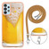 Samsung Galaxy A54 5G Electroplating Dual-side IMD Phone Case with Lanyard - Draft Beer