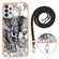 Samsung Galaxy A54 5G Electroplating Dual-side IMD Phone Case with Lanyard - Totem Elephant