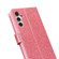 Samsung Galaxy A54 5G Glitter Powder Love Leather Phone Case - Rose Red