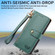 Samsung Galaxy A54 5G Love Zipper Lanyard Leather Phone Case - Green