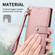 Samsung Galaxy A54 5G Love Zipper Lanyard Leather Phone Case - Pink