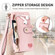 Samsung Galaxy A54 5G Love Zipper Lanyard Leather Phone Case - Pink