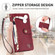 Samsung Galaxy A54 5G Love Zipper Lanyard Leather Phone Case - Red