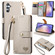 Samsung Galaxy A54 5G Love Zipper Lanyard Leather Phone Case - White