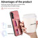 Samsung Galaxy A54 5G Retro Cross Wristband Wallet Leather Back Phone Case - Pink