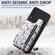 Samsung Galaxy A54 5G Retro Painted Zipper Wallet Back Phone Case - Black