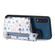 Samsung Galaxy A54 5G Retro Painted Zipper Wallet Back Phone Case - Blue