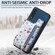 Samsung Galaxy A54 5G Retro Painted Zipper Wallet Back Phone Case - Blue