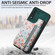 Samsung Galaxy A54 5G Retro Painted Zipper Wallet Back Phone Case - Green