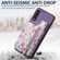 Samsung Galaxy A54 5G Retro Painted Zipper Wallet Back Phone Case - Purple