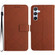 Samsung Galaxy A54 5G Rhombic Grid Texture Leather Phone Case - Brown