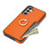 Samsung Galaxy A54 5G Ring Card Litchi Leather Back Phone Case - Orange