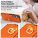 Samsung Galaxy A54 5G Ring Card Litchi Leather Back Phone Case - Orange