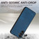 Samsung Galaxy A54 5G Vintage Leather PC Back Cover Phone Case - Blue